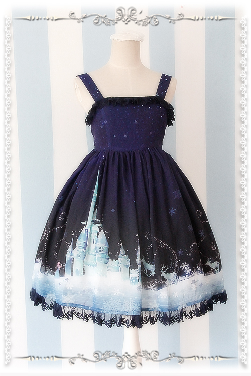 Frozen World Chiffon Infanta Lolita Jumper Dress