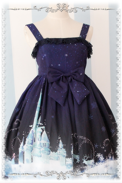 Frozen World Chiffon Infanta Lolita Jumper Dress