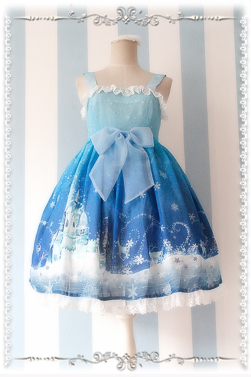 Frozen World Chiffon Infanta Lolita Jumper Dress