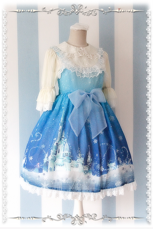 Frozen World Chiffon Infanta Lolita Jumper Dress