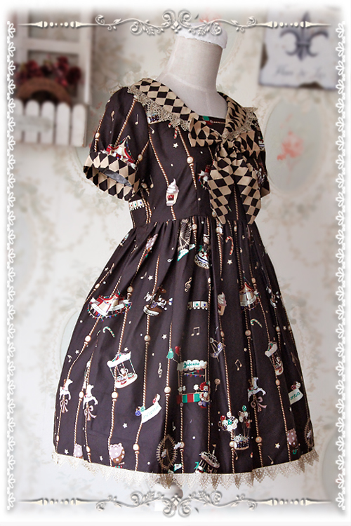 Dailywear Version Sailor Collar Amusement Park Infanta Lolita OP Dress