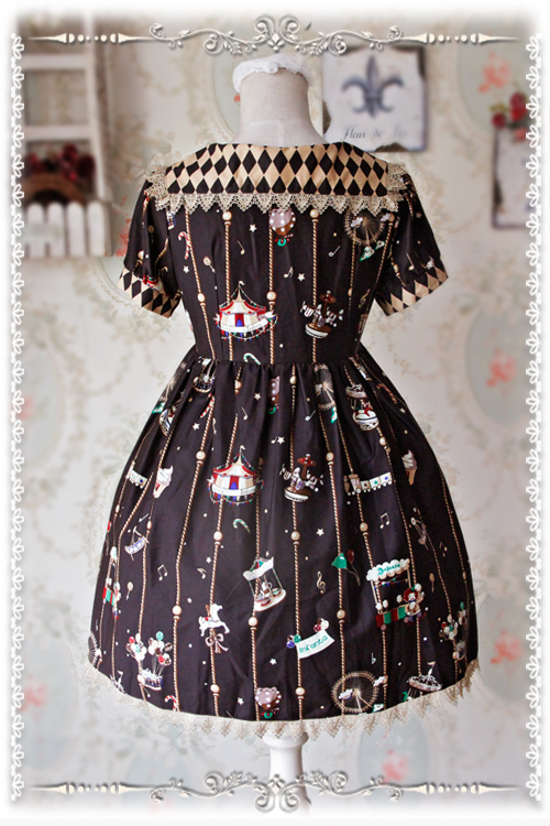 Dailywear Version Sailor Collar Amusement Park Infanta Lolita OP Dress