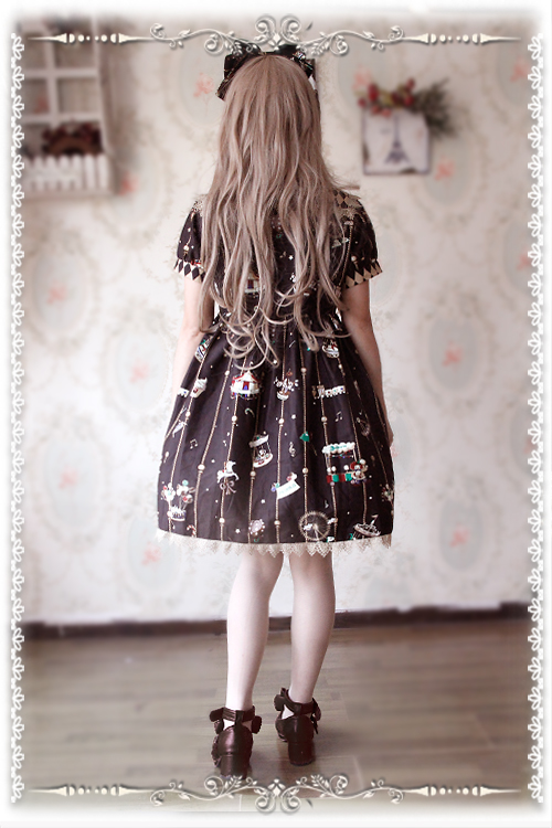 Dailywear Version Sailor Collar Amusement Park Infanta Lolita OP Dress