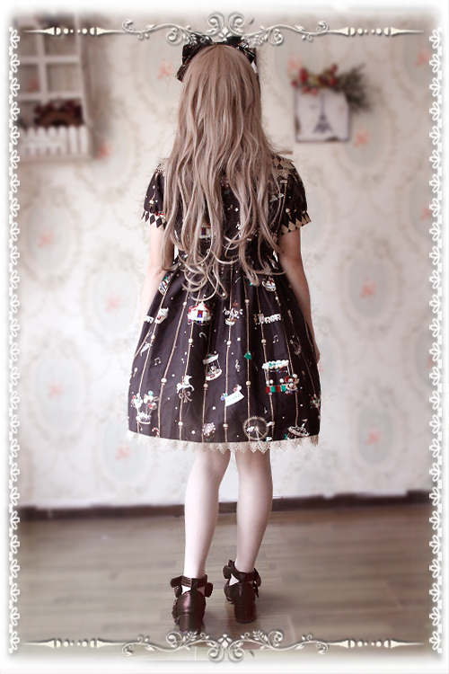 Dailywear Version Sailor Collar Amusement Park Infanta Lolita OP Dress