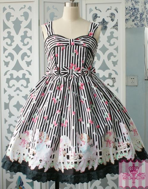 Dream of Lolita Sheep Garden Prints JSK Dress