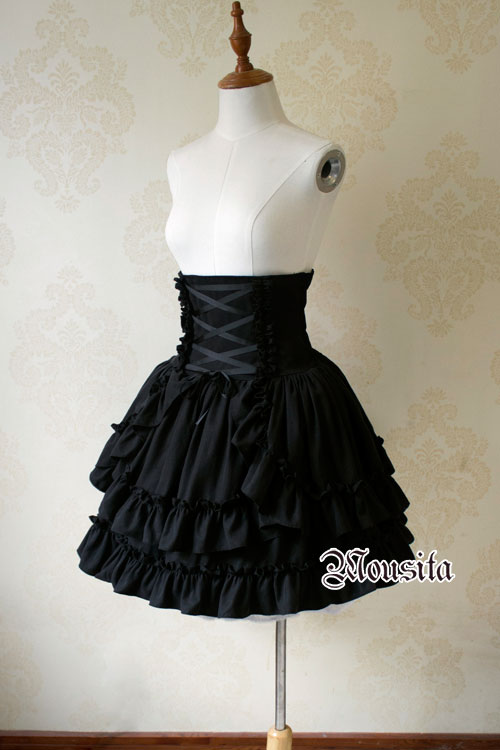 Sweet Cotton Gothic Multi Mousita Lolita Skirt