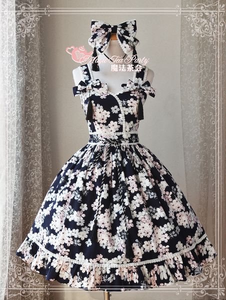 Cheap Autumn Sakura Magic Tea Party Lolita Jumper Dress Sale At