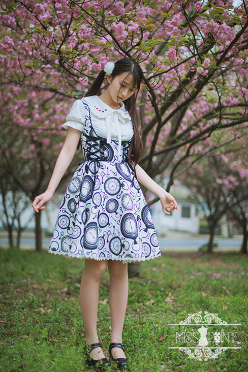 The key to the Future Miss Point Lolita Corset Jumper Dress