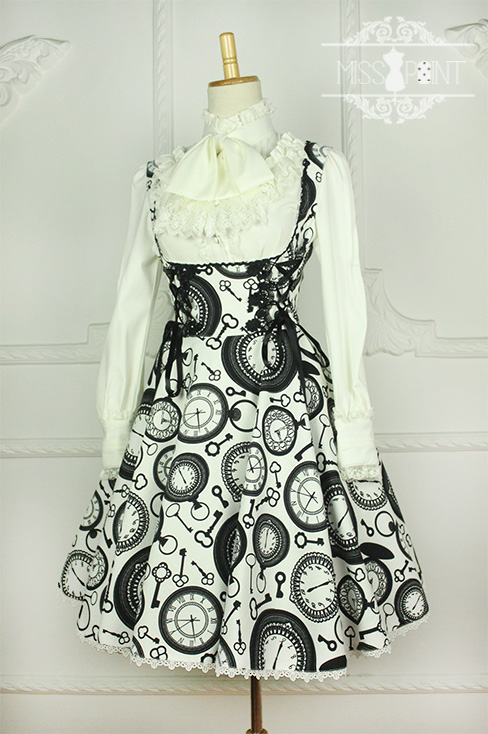 The key to the Future Miss Point Lolita Corset Jumper Dress