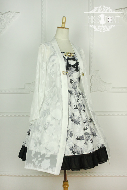Sweet Yu Qilin Chinese Wind Stand Collar Miss Point Lolita Dress JSK