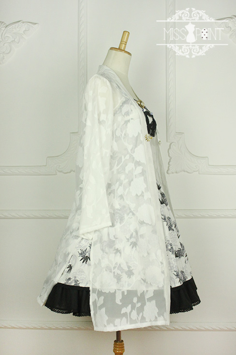 Sweet Yu Qilin Chinese Wind Stand Collar Miss Point Lolita Dress JSK