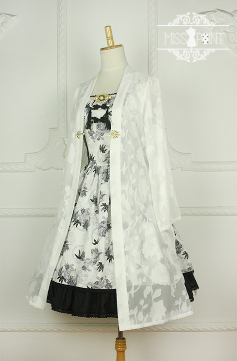 Sweet Yu Qilin Chinese Wind Stand Collar Miss Point Lolita Dress JSK