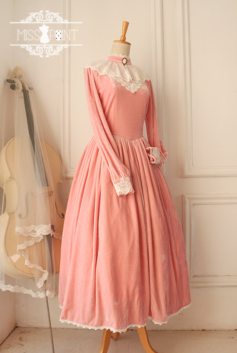 The Lady in the Painting Vintage Miss Point Lolita OP Dress