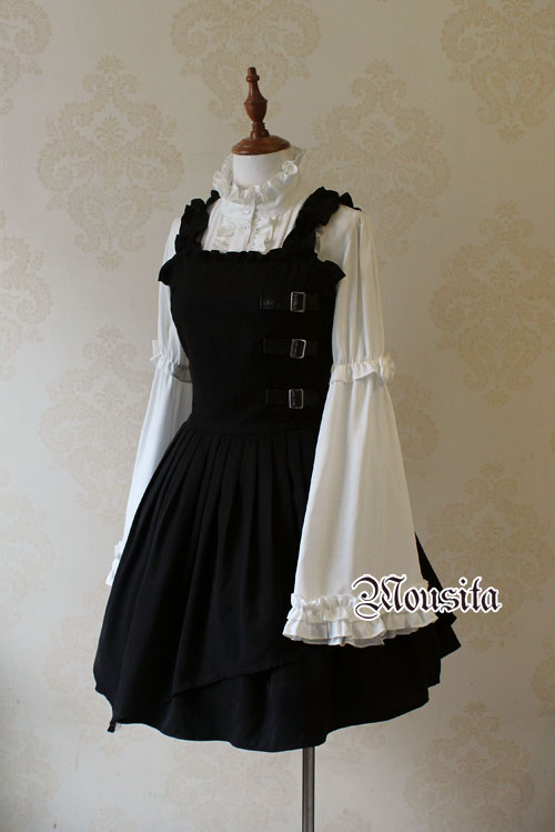 White Gothic Long Sleeve Mousita Lolita Shirt