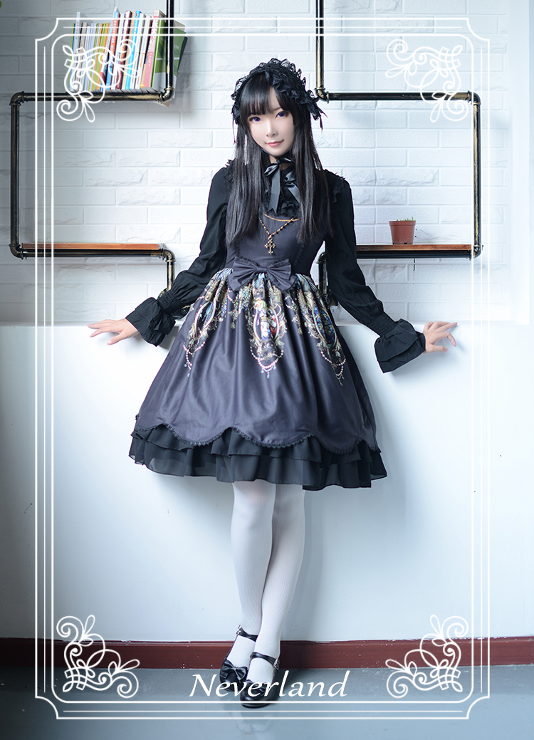 Holy Cross Cross Chain Neverland Lolita JSK