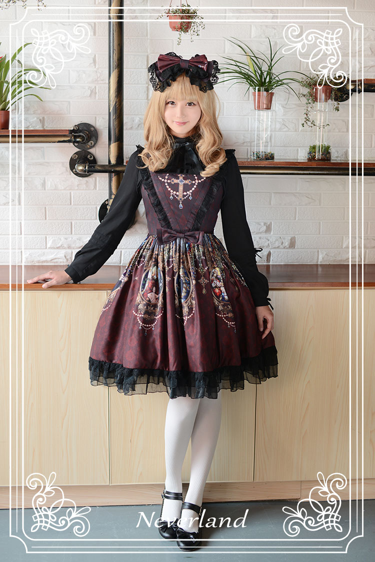 Holy Cross V-shaped Waist Neverland Lolita JSK