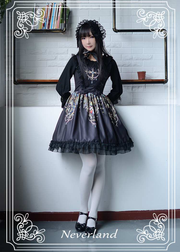 Holy Cross V-shaped Waist Neverland Lolita JSK