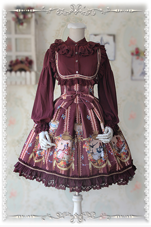 Swan Lake Lolita Corset Fishbone Infanta Jumper Dress