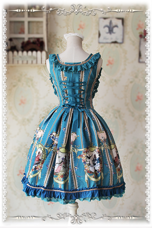 Swan Lake Lolita Corset Fishbone Infanta Jumper Dress