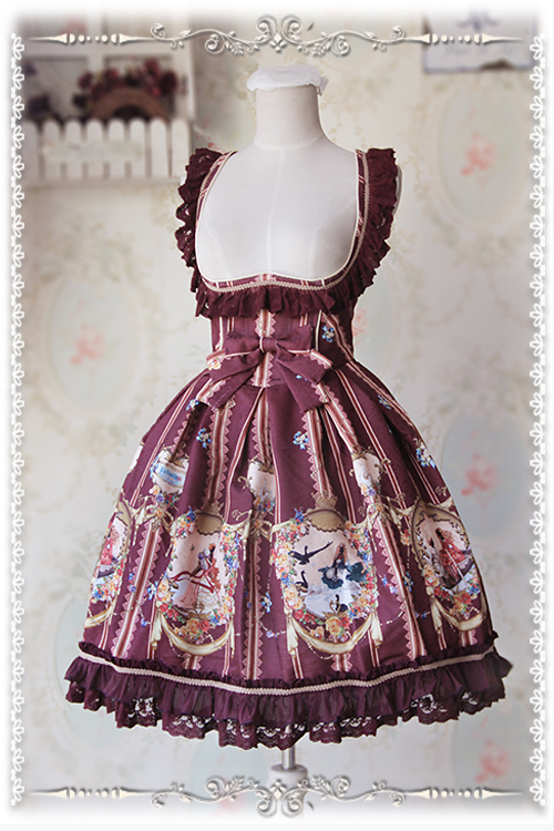 Swan Lake Lolita Corset Fishbone Infanta Jumper Dress