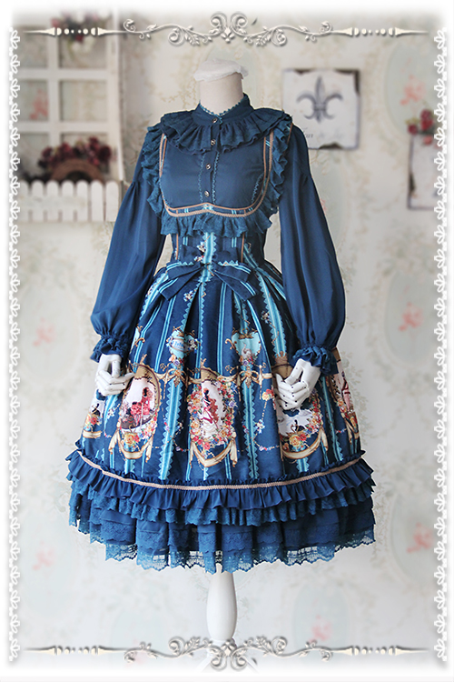 Swan Lake Lolita Corset Fishbone Infanta Jumper Dress