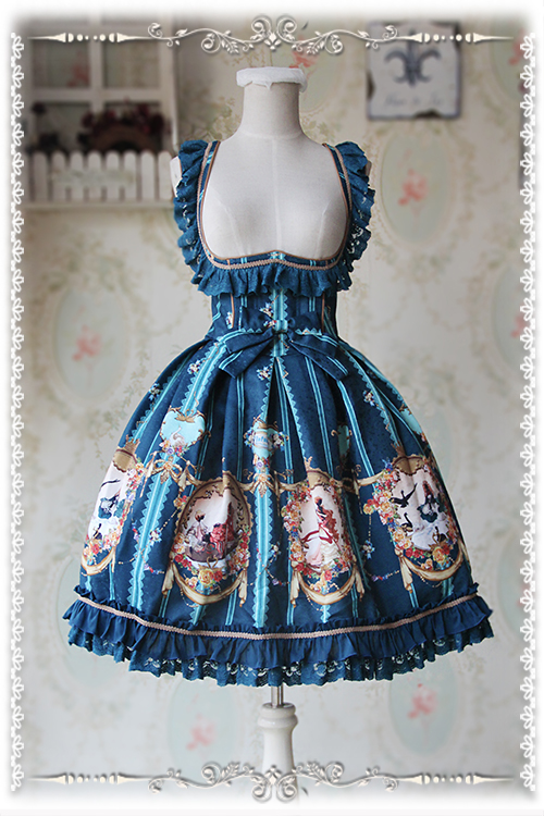 Swan Lake Lolita Corset Fishbone Infanta Jumper Dress