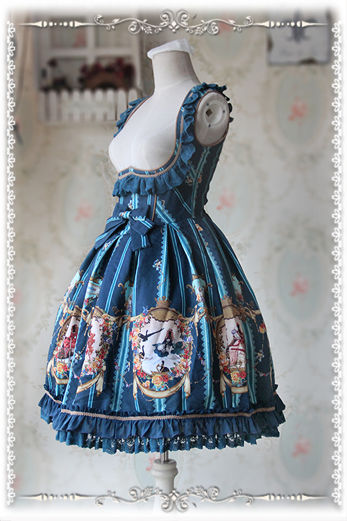 Swan Lake Lolita Corset Fishbone Infanta Jumper Dress