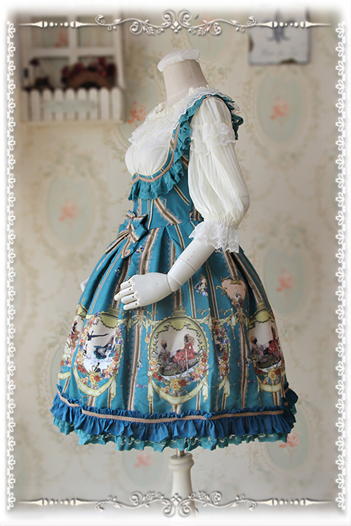 Swan Lake Lolita Corset Fishbone Infanta Jumper Dress