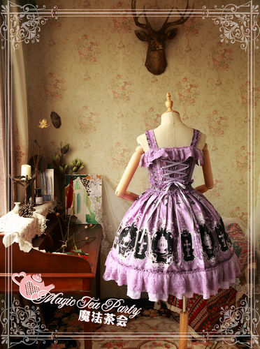 Cross and Censer Magic Tea Party Lolita Jumper Dress Short Version