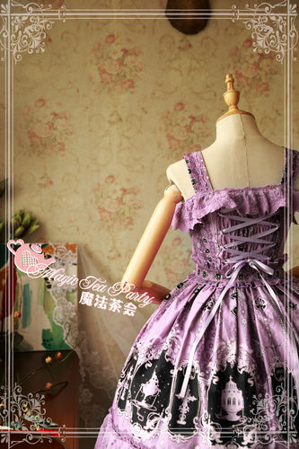 Cross and Censer Magic Tea Party Lolita Jumper Dress Short Version