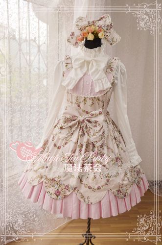 Spring Flowers Printed Magic Tea Party Lolita JSK