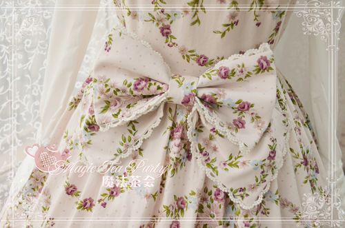 Spring Flowers Printed Magic Tea Party Lolita JSK