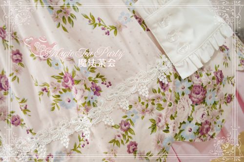 Spring Flowers Printed Magic Tea Party Lolita JSK