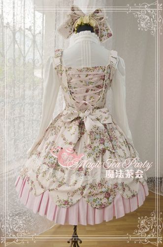 Spring Flowers Printed Magic Tea Party Lolita JSK