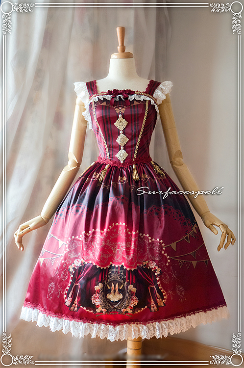 Freak Show Printed Surface Spell Lolita Jumper Dress