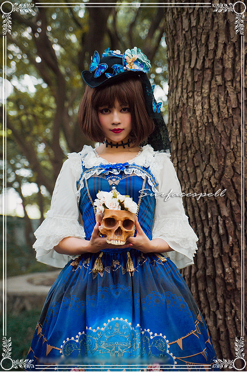 Freak Show Printed Surface Spell Lolita Jumper Dress