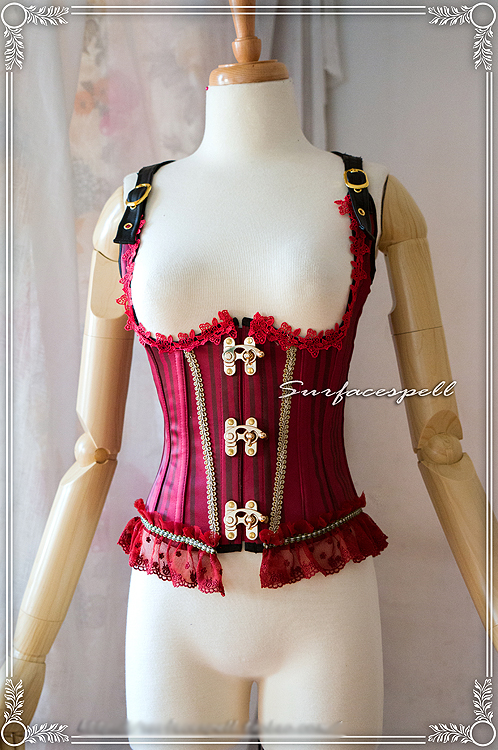 Surface Spell - Freak Show - Printed Lolita Corset only