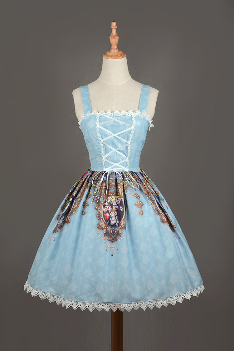 The Goddess Cross Neverland Lolita Jumper Dress