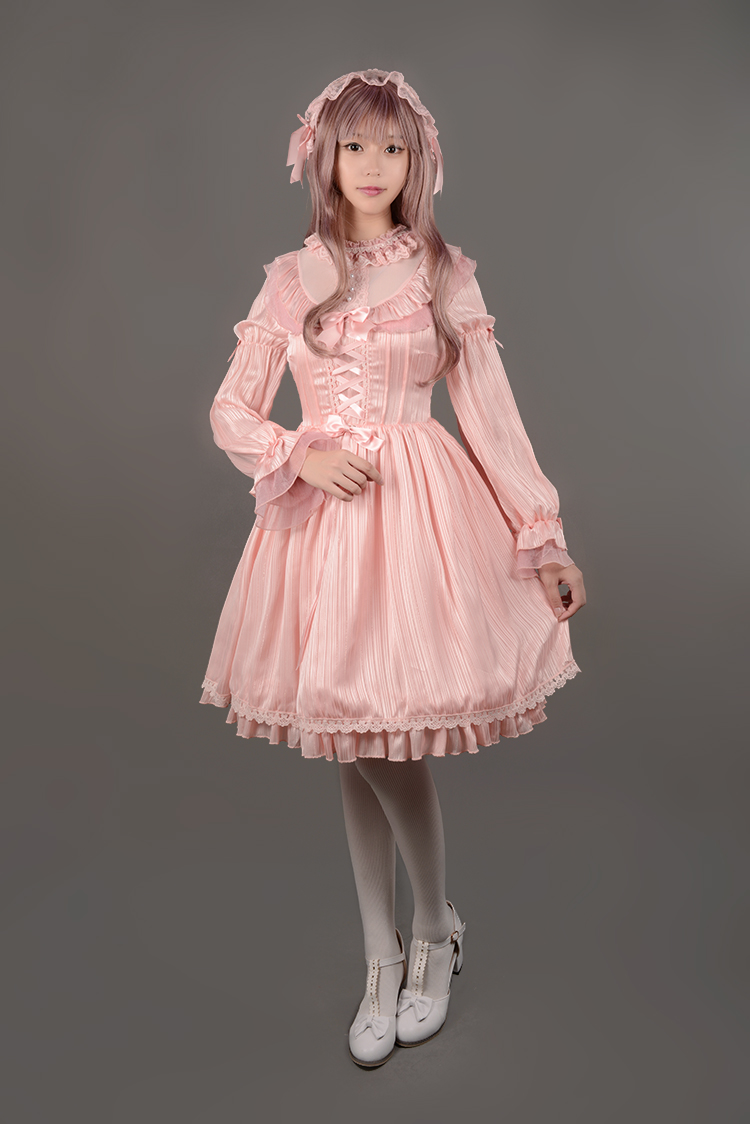 Fantasy Dream Chiffon Long Sleeves Neverland Lolita OP Dress