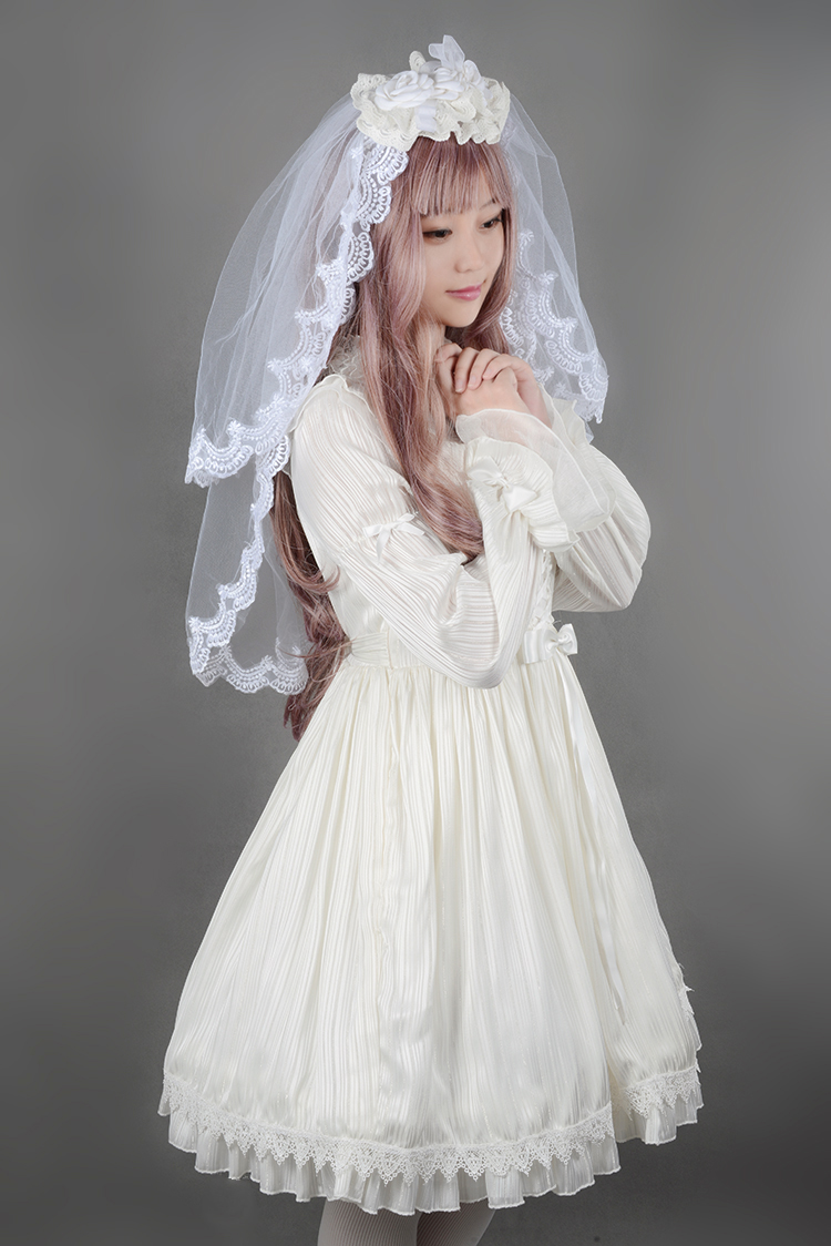 Fantasy Dream Chiffon Long Sleeves Neverland Lolita OP Dress