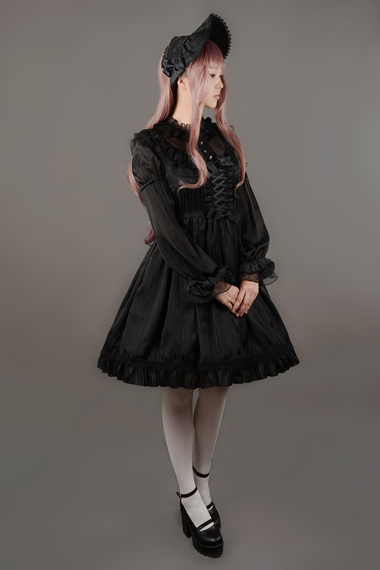 Fantasy Dream Chiffon Long Sleeves Neverland Lolita OP Dress