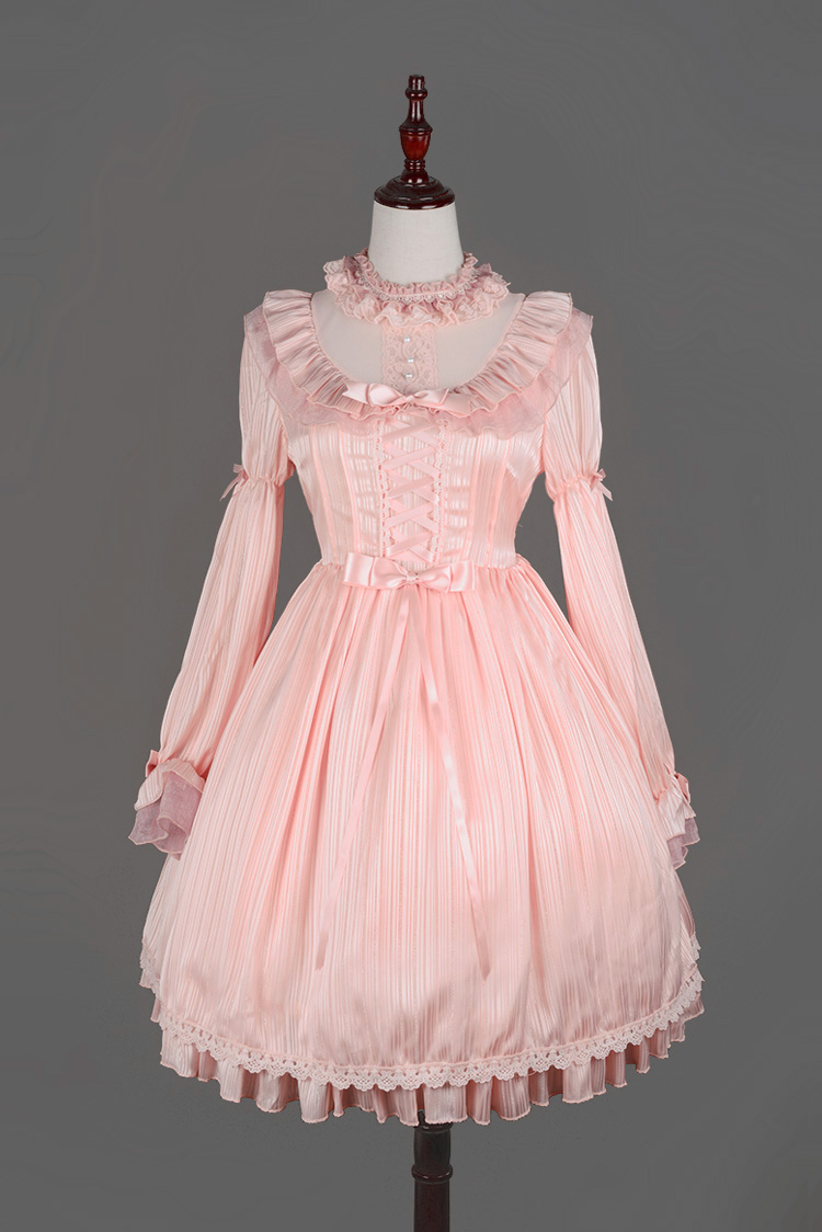 Fantasy Dream Chiffon Long Sleeves Neverland Lolita OP Dress