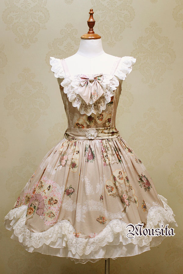 The New Angel Rose Floral Print Mousita Lolita Dress