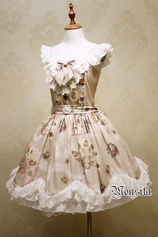 The New Angel Rose Floral Print Mousita Lolita Dress