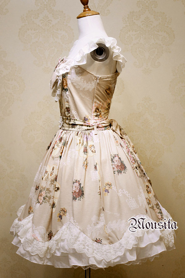 The New Angel Rose Floral Print Mousita Lolita Dress