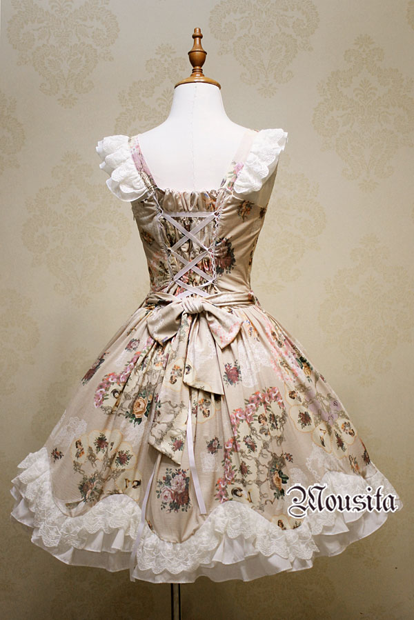 The New Angel Rose Floral Print Mousita Lolita Dress