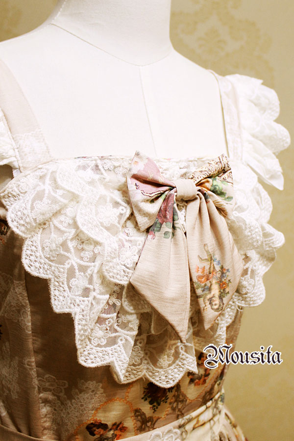 The New Angel Rose Floral Print Mousita Lolita Dress