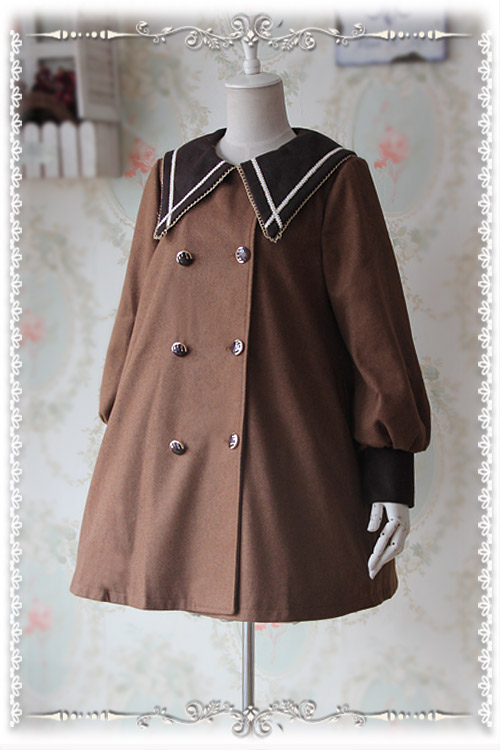 College School Style Sharp Collar Infanta Lolita Coat