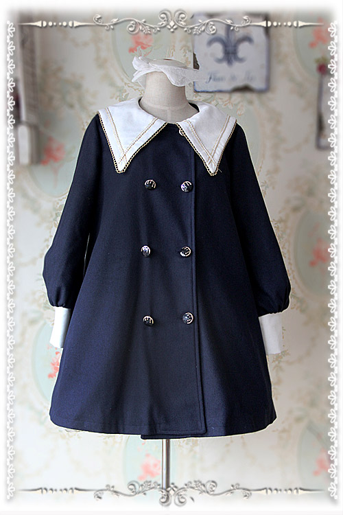 College School Style Sharp Collar Infanta Lolita Coat