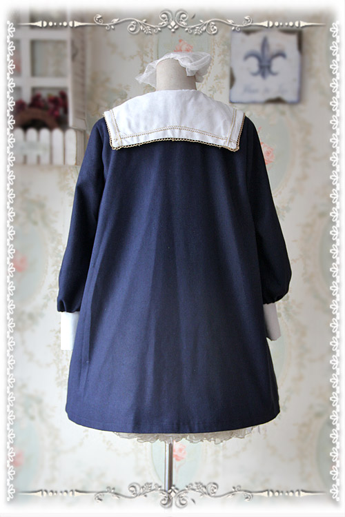 College School Style Sharp Collar Infanta Lolita Coat